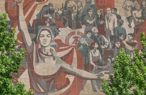 Mural The Way of the Red Flag