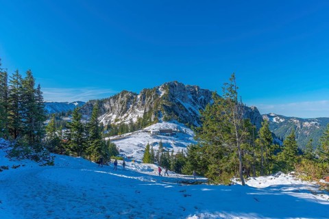 Kampenwand cable car mountain station