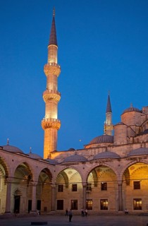 Blue Mosque by night