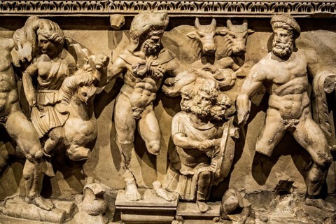 Heracles marble sarcophagus