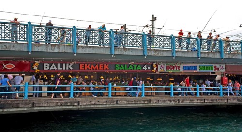 Anglers on Galata Bridge