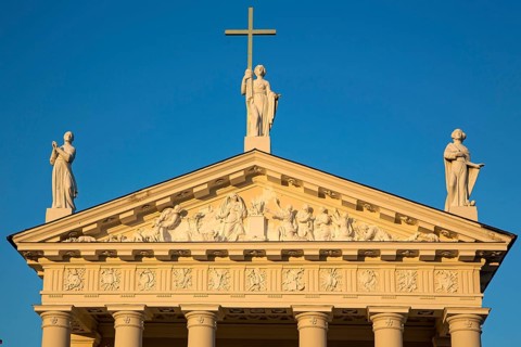 Frieze of the Arkikatedra Bazilika Cathedral