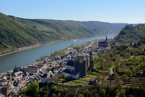 View of Oberwesel with St. Martin's Church