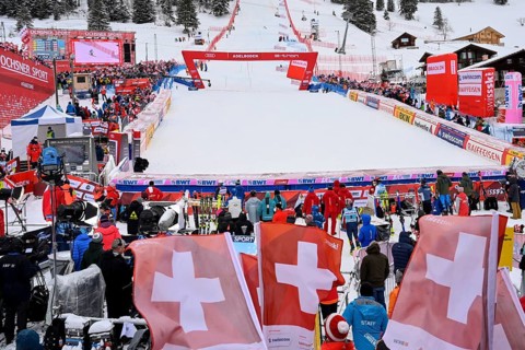 Ski World Cup finish area