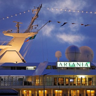 Cruise ship Artania at Hamburg Cruise Center Altona