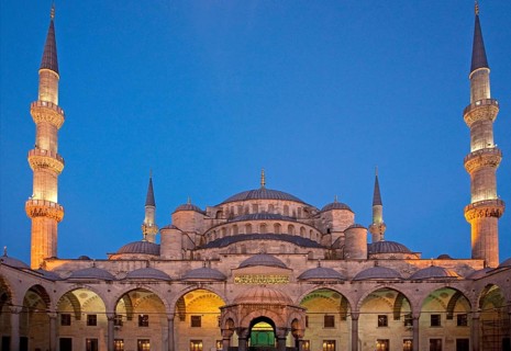 Blue Mosque by night