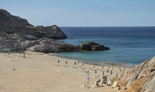 Sandy beach Ammoudi Beach