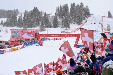 Ski World Cup finish area