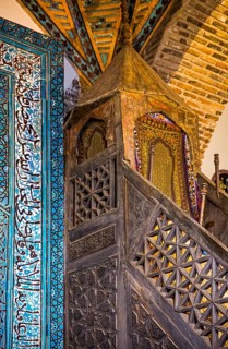 Largest wooden pillared mosque in Turkey