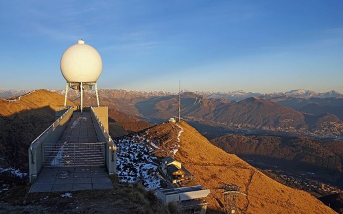 MeteoSwiss weather radar on Monte Lema
