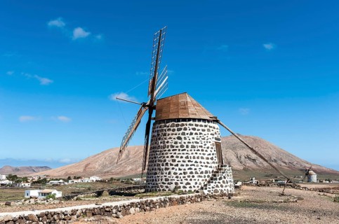 Two windmills