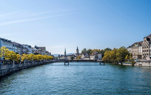 View over the river Limmat