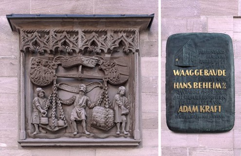 Relief of the scales by Hans Behaim from 1497