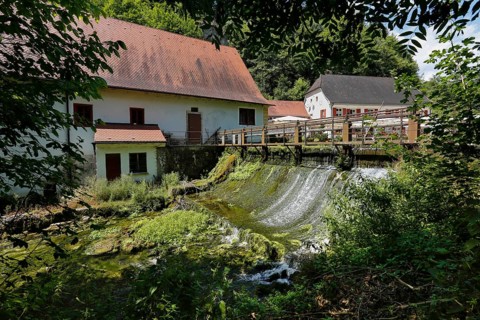 Wimsen mill on the river course of the Ach river