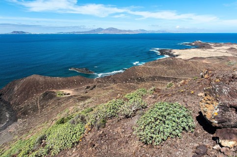 View from the top of the volcano Montana La Caldera