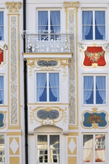 Facade with mural painting