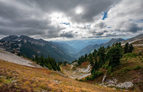 View into the valley of Butter Creek