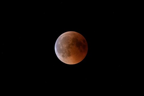 Lunar eclipse in Central Europe