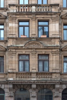 Two-storey sandstone choir