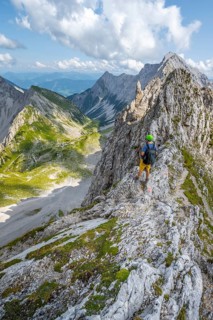 Hikers at the Lamsscharte