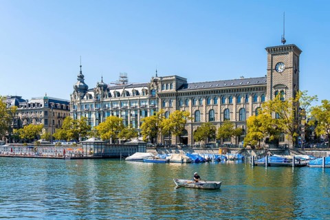 Rowers on the Limmat