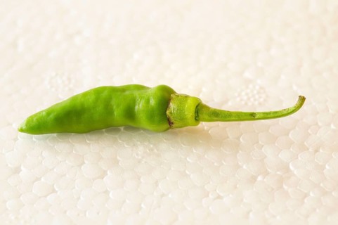 Fresh small green chili