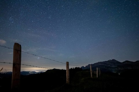 Milky Way on a clear night on the Hochalp