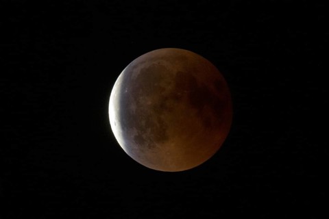 Lunar eclipse in Central Europe