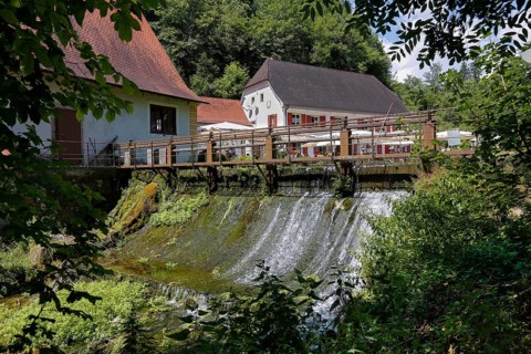 Wimsen mill on the river course of the Ach river