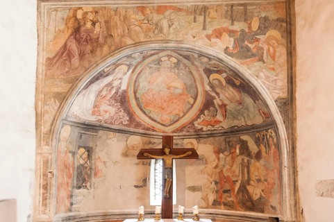 Medieval frescoes from the school of Friedrich Pacher