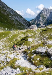 Hikers on a hiking trail