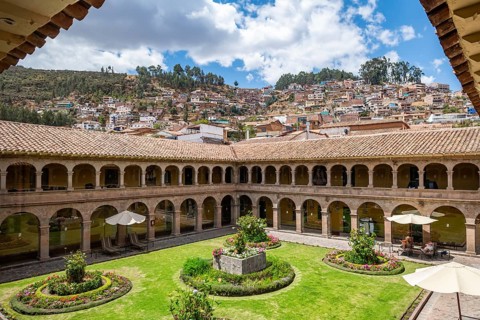 Colonial courtyard at Belmond Hotel Monasterio