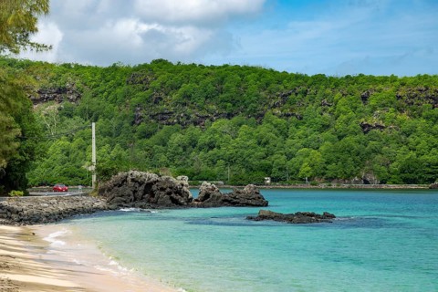 La prairie beach in the south of the republic of Mauritius