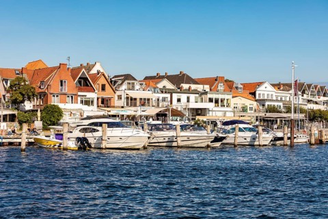 Motorboats on the waterfront