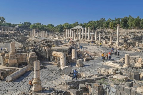 Excavation site site Bet She'an