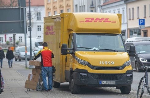 DHL Transporter Parcel Delivery