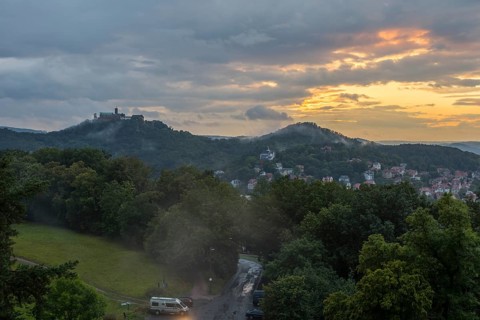 View from the Goepelskuppel of Wartburg Castle