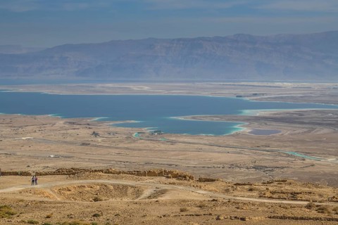 Northern Dead Sea between Ein Gedi and En Bokek