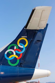 An Olympic Air ATR 42-600 aircraft with registration SX-OAX at the airport in Athens