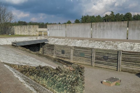 Replica of the shooting trench