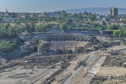 Excavation site site Bet She'an
