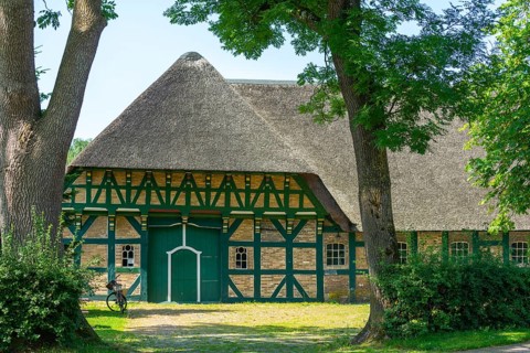Half-timbered farmhouse