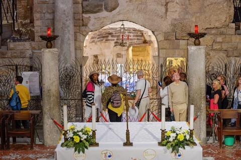 Lower sanctuary with Annunciation Grotto