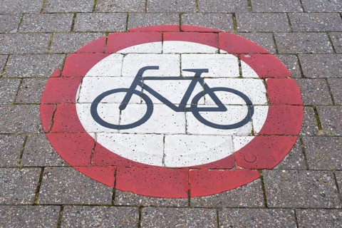 Prohibition for cyclists