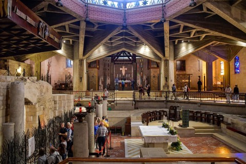 Lower sanctuary with Annunciation Grotto