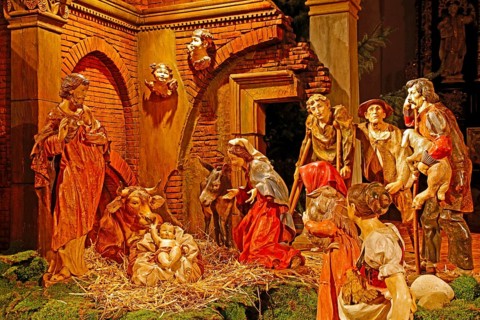 Christmas cot of the Bildhauer Piccolruaz