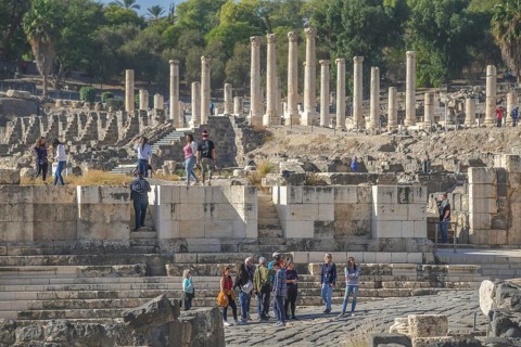 Excavation site site Bet She'an