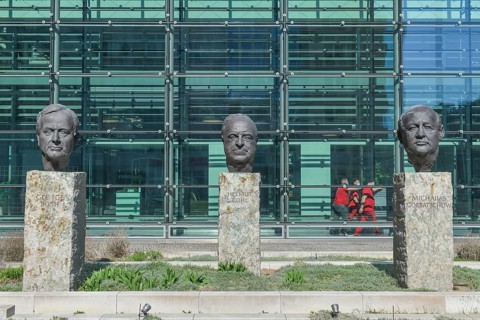 Busts of President George Bush