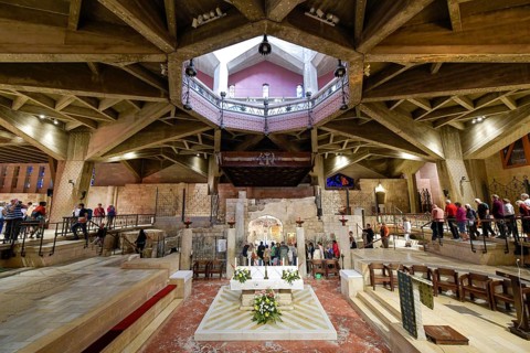 Lower sanctuary with Annunciation Grotto