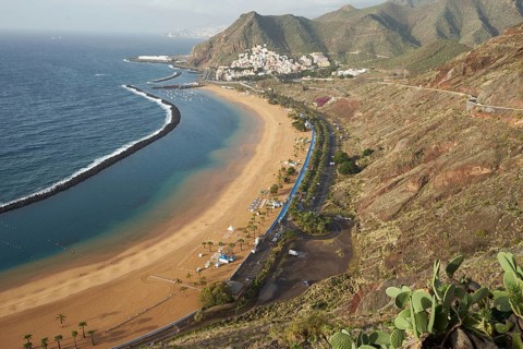 The beach Playa de Las Teresitas